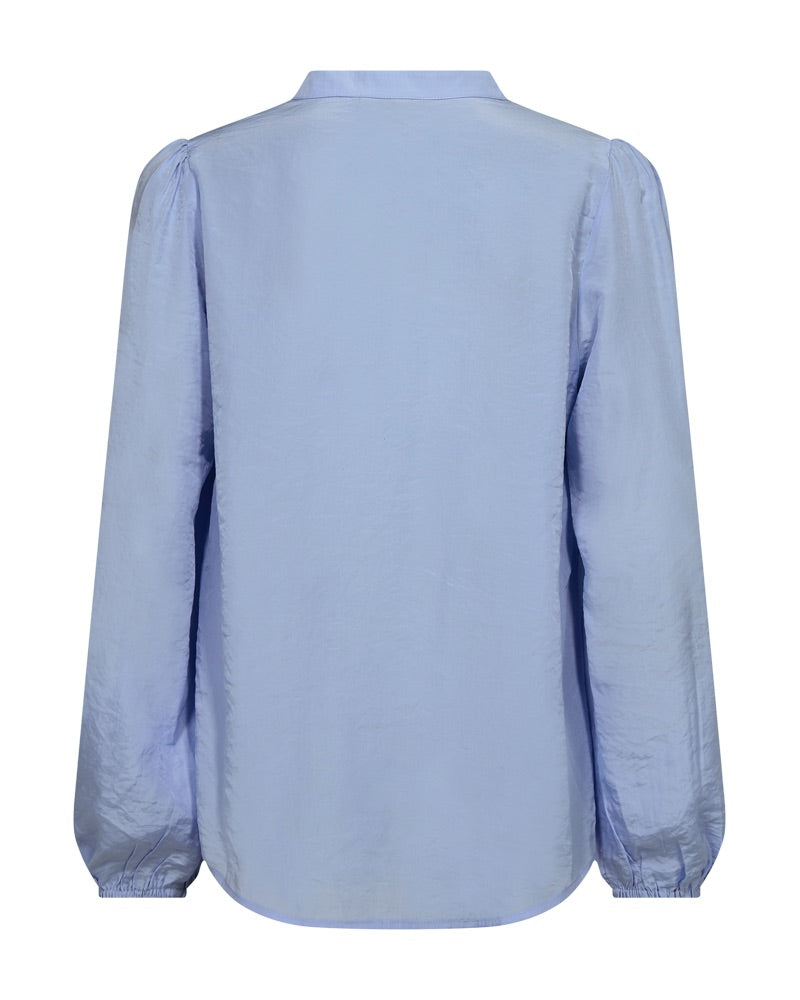 blå bluse Freequent FQTESSY-BLOUSE Chambray Blue