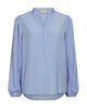 blå bluse Freequent FQTESSY-BLOUSE Chambray Blue