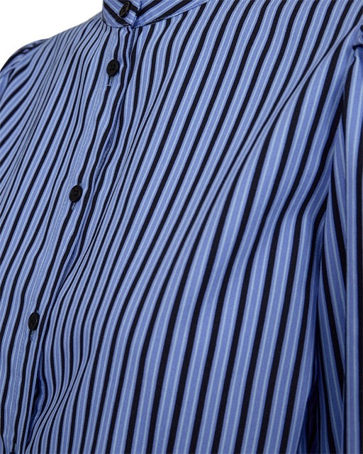 stribet blå bluse Freequent FQJOLIE-BLOUSE Wedgewood w. Salute