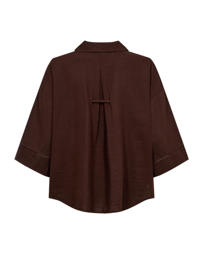 Freequent FQLALUNA-SHIRT - COFFEE BEAN