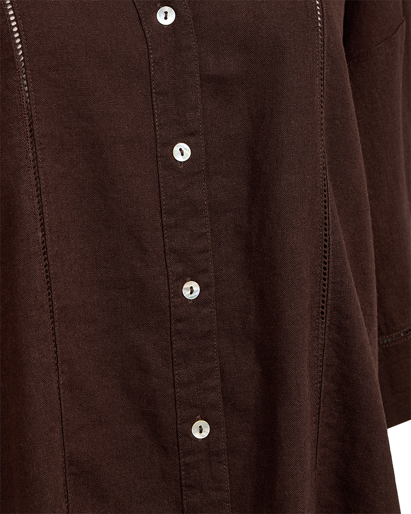 Freequent FQLALUNA-SHIRT - COFFEE BEAN