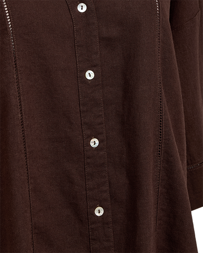 Freequent FQLALUNA-SHIRT - COFFEE BEAN