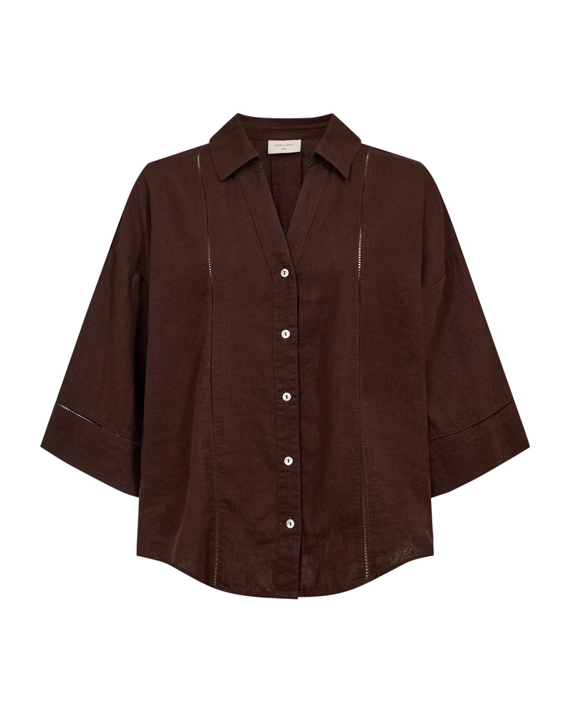 Freequent FQLALUNA-SHIRT - COFFEE BEAN