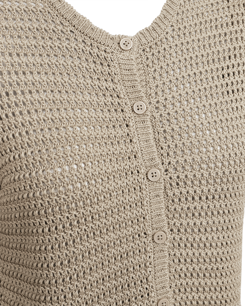 Freequent - FQTOTA-CARDIGAN - Silver Mink