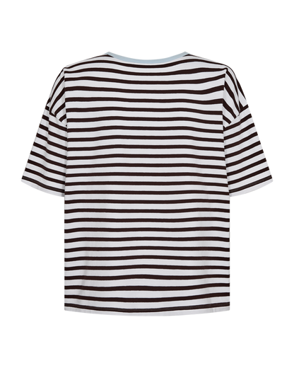 Freequent - FQFENJAL-TEE - Brilliant White w. Coffee Bean