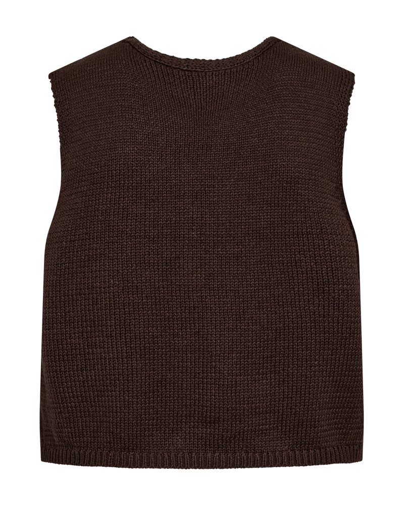 Freequent - FQGRSCALIVA-WAISTCOAT - Coffee Bean