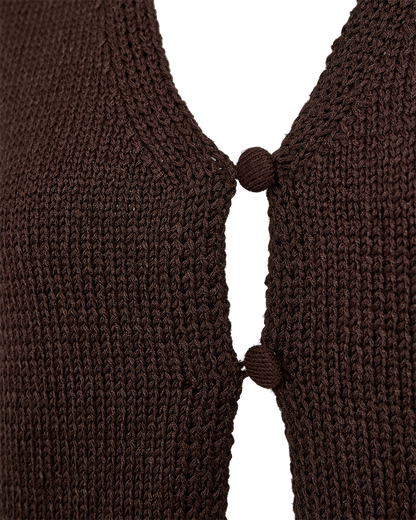 Freequent - FQGRSCALIVA-WAISTCOAT - Coffee Bean