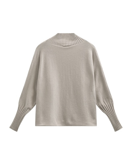 beige strik Freequent FQVISIT-PULLOVER Simply Taupe Mel.