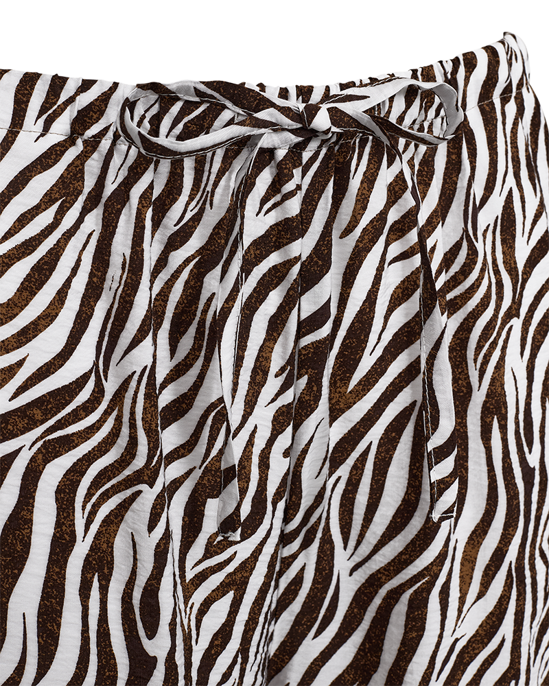 Freequent - FQMELE-PANTS - Brilliant White w. Coffee Bean