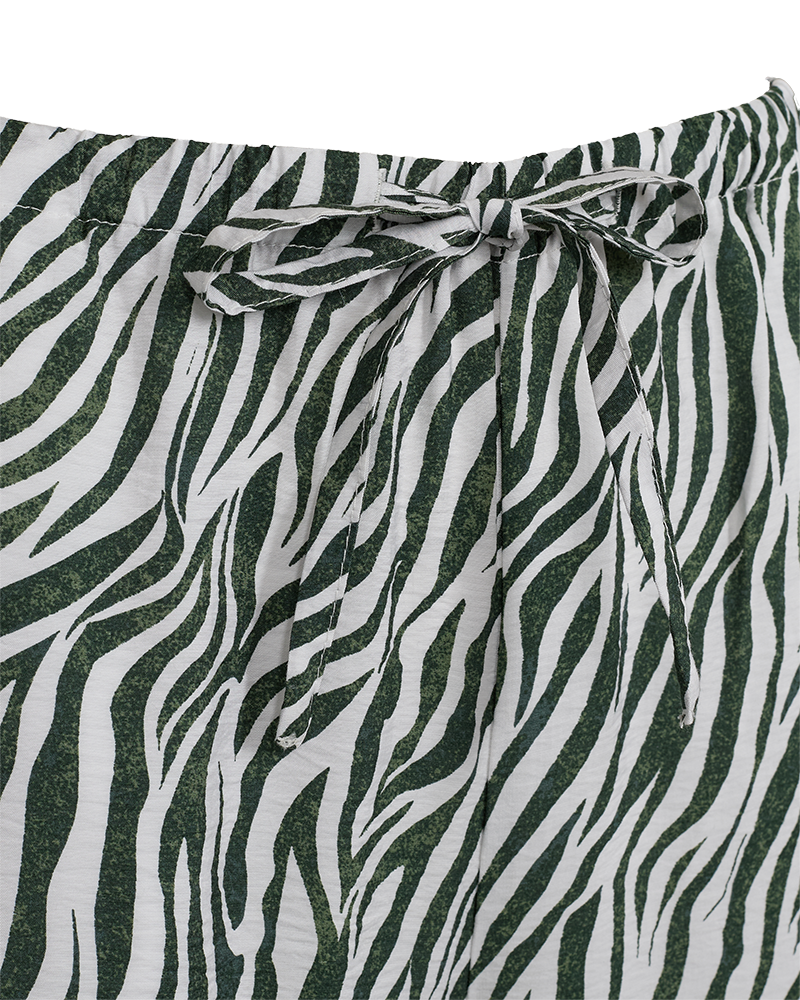 Freequent - FQMELE-PANTS - Brilliant White w. Dark Forest