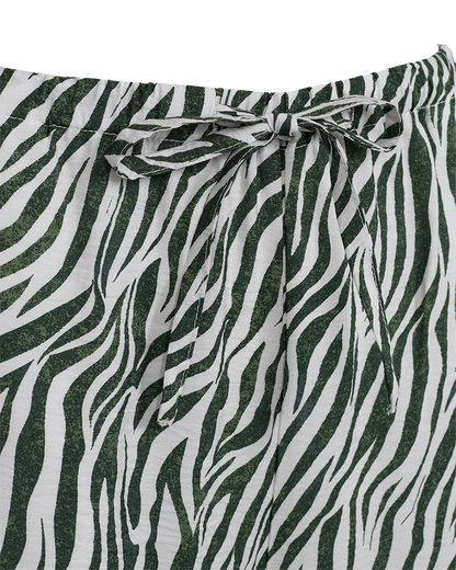 Freequent - FQMELE-PANTS - Brilliant White w. Dark Forest