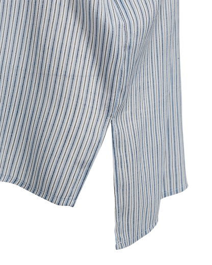 FQESOLIVA-BLOUSE - CHAMBRAY BLUE W STAR OFF-WHITE