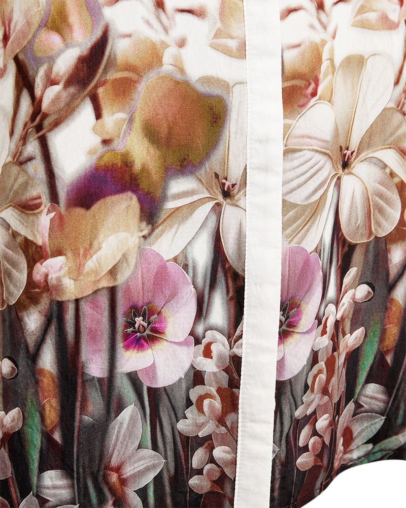 Freequent - FQMAISE-BLOUSE - Brilliant White w. Silver Mink