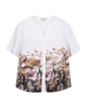 Freequent - FQMAISE-BLOUSE - Brilliant White w. Silver Mink