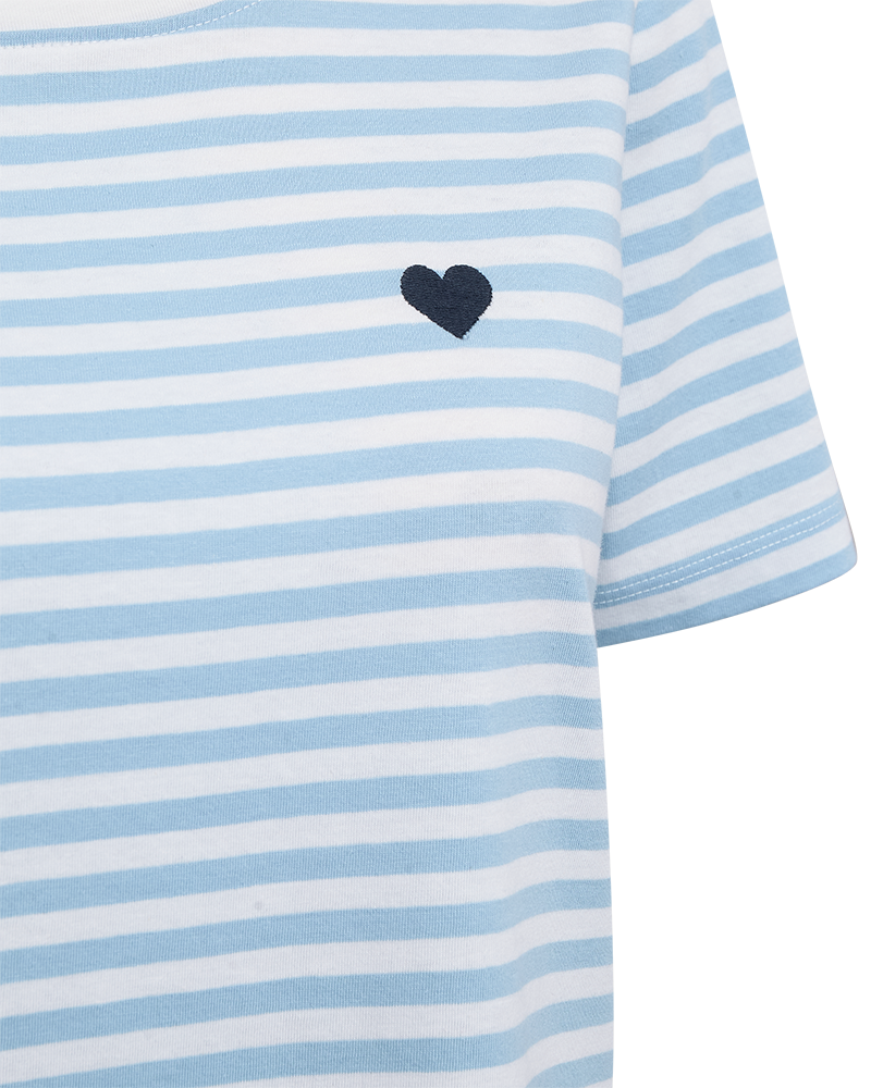 FQMIAN-TEE - STAR OFF-WHITE W. BLUE BELL