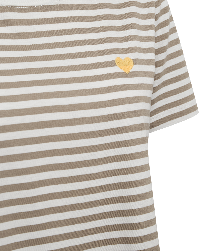 FQMIAN-TEE - STAR OFF-WHITE W. SILVER MINK