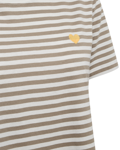 FQMIAN-TEE - STAR OFF-WHITE W. SILVER MINK