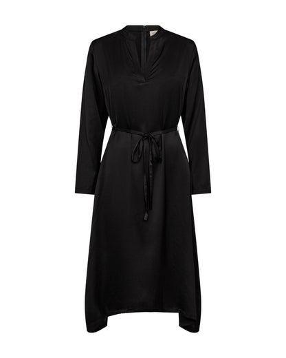 sort kjole med bondebånd Freequent FQBALI-DRESS Black