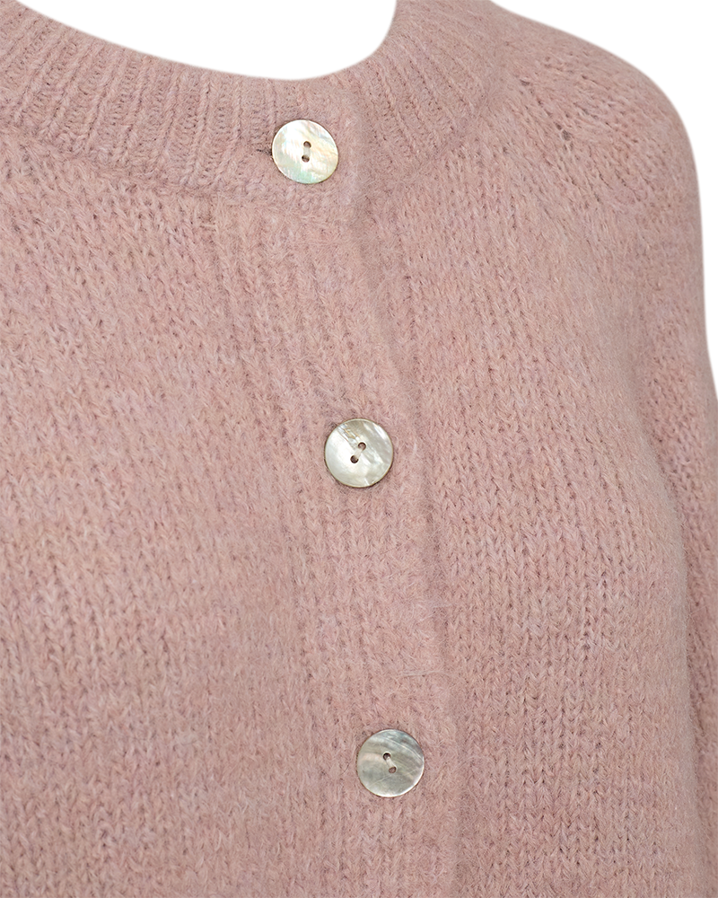 Freequent - FQGRSLULU-CARDIGAN - PALE MAUVE MELANGE