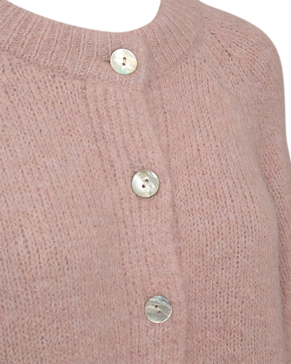 Freequent - FQGRSLULU-CARDIGAN - PALE MAUVE MELANGE