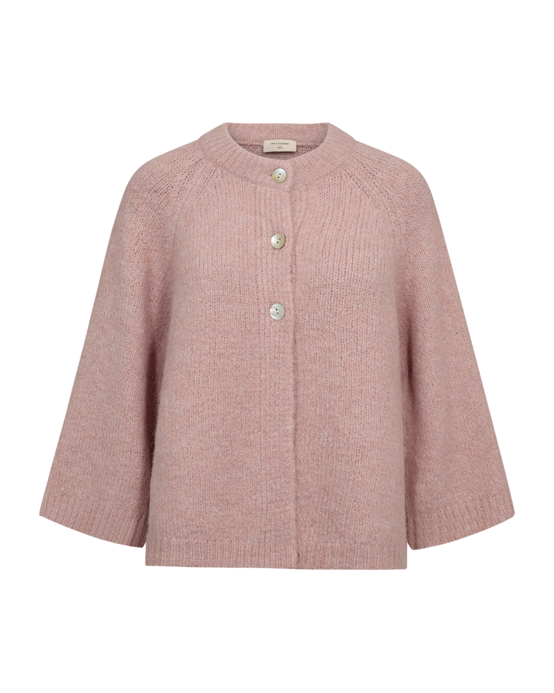Freequent - FQGRSLULU-CARDIGAN - PALE MAUVE MELANGE