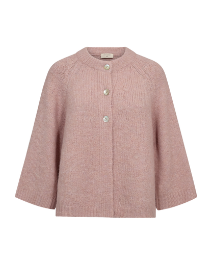 Freequent - FQGRSLULU-CARDIGAN - PALE MAUVE MELANGE