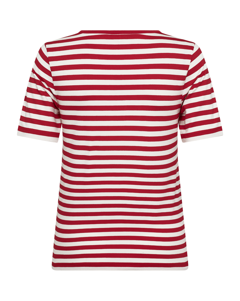 Freequent - FQLIANA-TEE - True Red w. Star Off-White