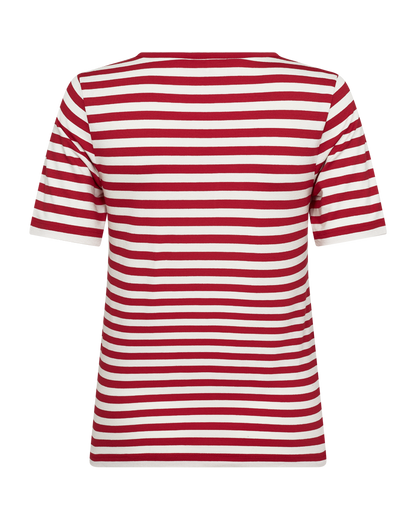 Freequent - FQLIANA-TEE - True Red w. Star Off-White