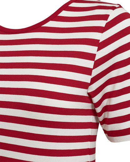 Freequent - FQLIANA-TEE - True Red w. Star Off-White