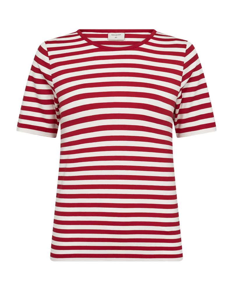 Freequent - FQLIANA-TEE - True Red w. Star Off-White