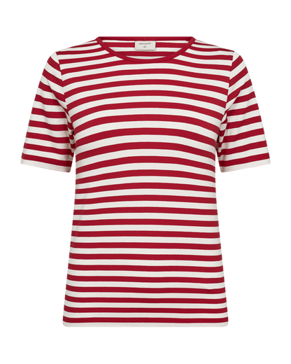 Freequent - FQLIANA-TEE - True Red w. Star Off-White