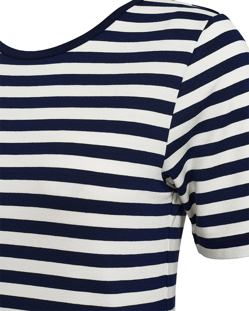 Freequent - FQLIANA-TEE - Navy Blazer w. Star Off-white
