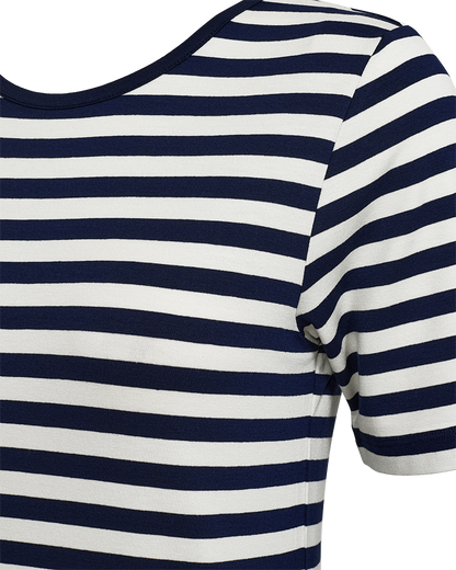 Freequent - FQLIANA-TEE - Navy Blazer w. Star Off-white