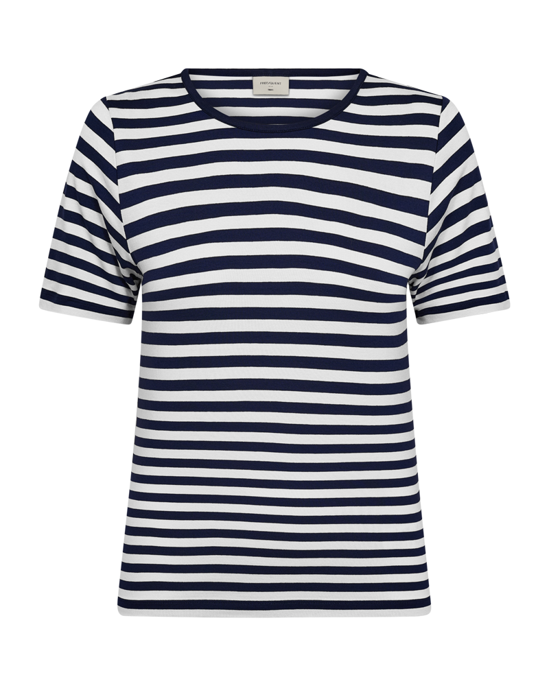 Freequent - FQLIANA-TEE - Navy Blazer w. Star Off-white