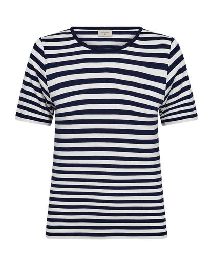 Freequent - FQLIANA-TEE - Navy Blazer w. Star Off-white