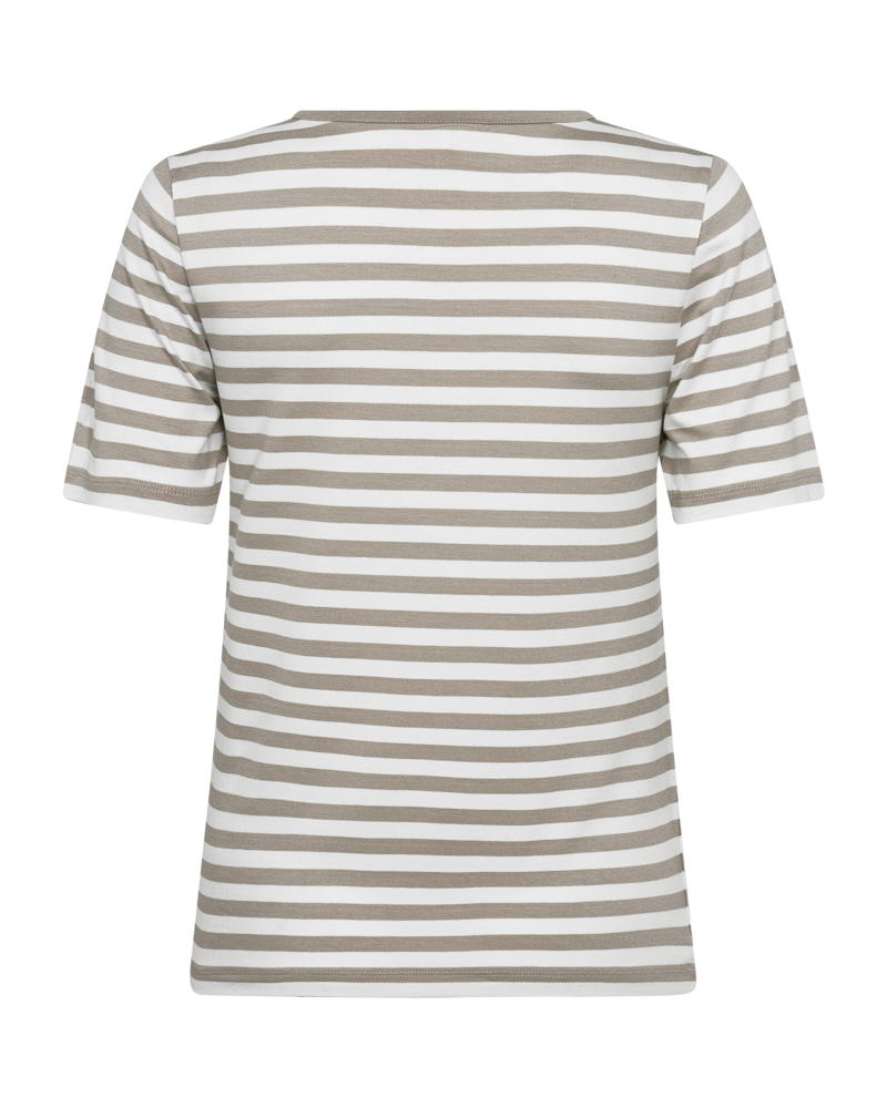 Freequent - FQLIANA-TEE - Simply Taupe w. Star Off-white