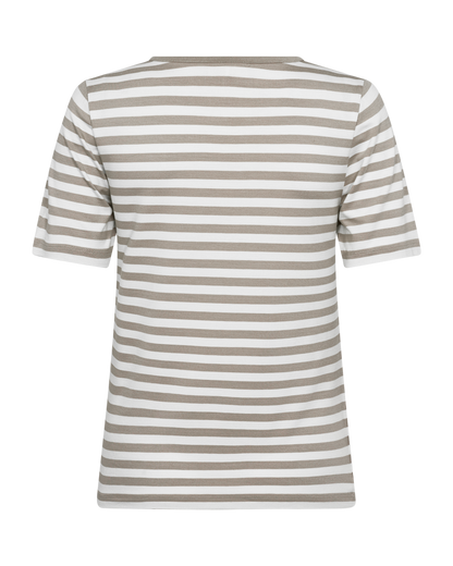 Freequent - FQLIANA-TEE - Simply Taupe w. Star Off-white