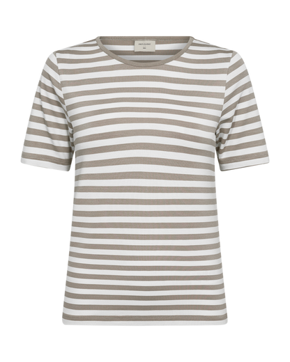 Freequent - FQLIANA-TEE - Simply Taupe w. Star Off-white