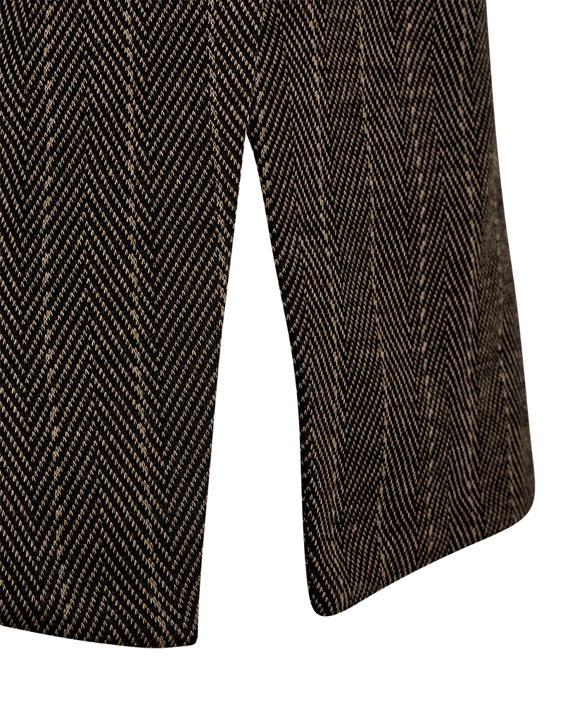 Freequent - FQBONNIE-WAISTCOAT - Desert Taupe w. Black