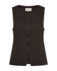 Freequent - FQBONNIE-WAISTCOAT - Desert Taupe w. Black