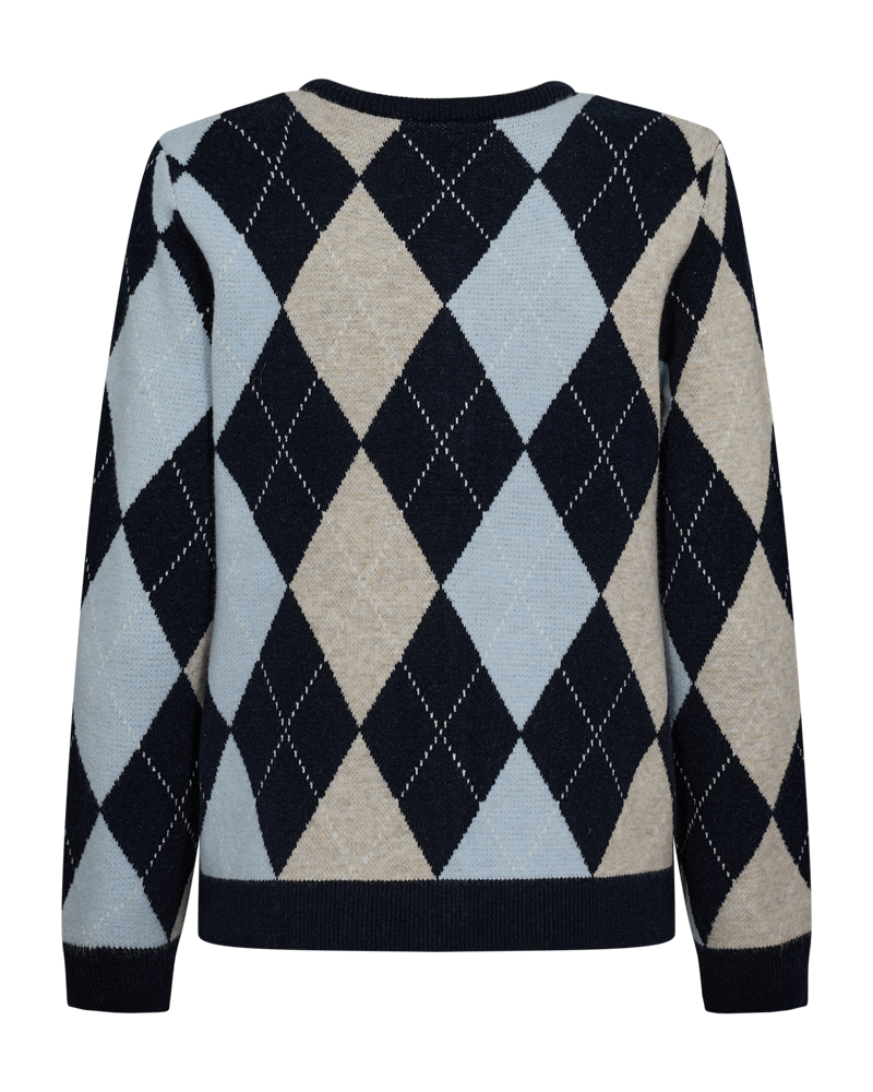 Freequent - FQSIBYLL-CARDIGAN - Navy Blazer w.Chambray bl. mel.