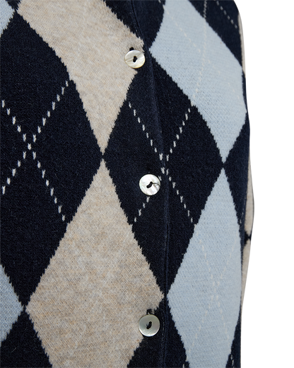 Freequent - FQSIBYLL-CARDIGAN - Navy Blazer w.Chambray bl. mel.