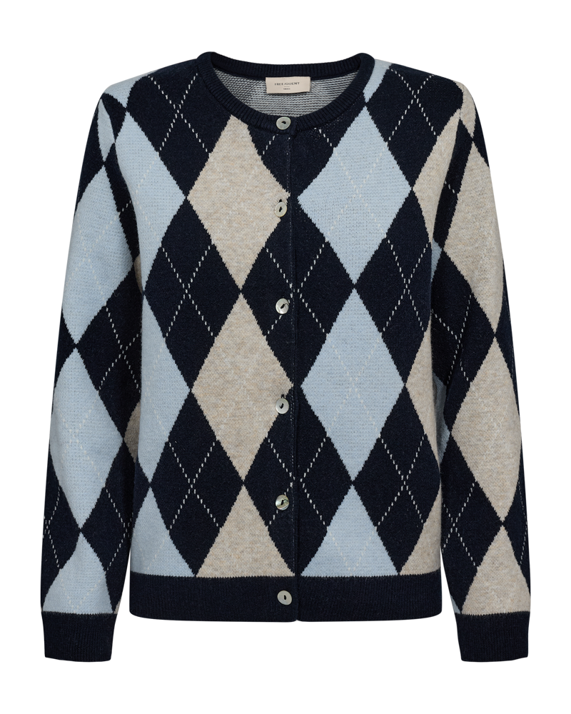 Freequent - FQSIBYLL-CARDIGAN - Navy Blazer w.Chambray bl. mel.