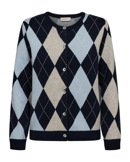 Freequent - FQSIBYLL-CARDIGAN - Navy Blazer w.Chambray bl. mel.