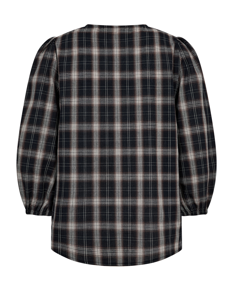 Freequent - FQNERISSA-BLOUSE - NAVY BLAZER W. SILVER MINK