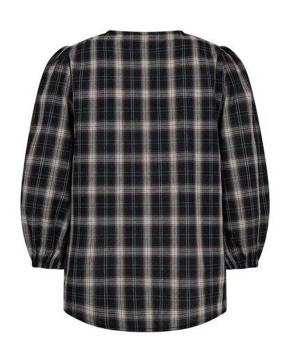 Freequent - FQNERISSA-BLOUSE - NAVY BLAZER W. SILVER MINK