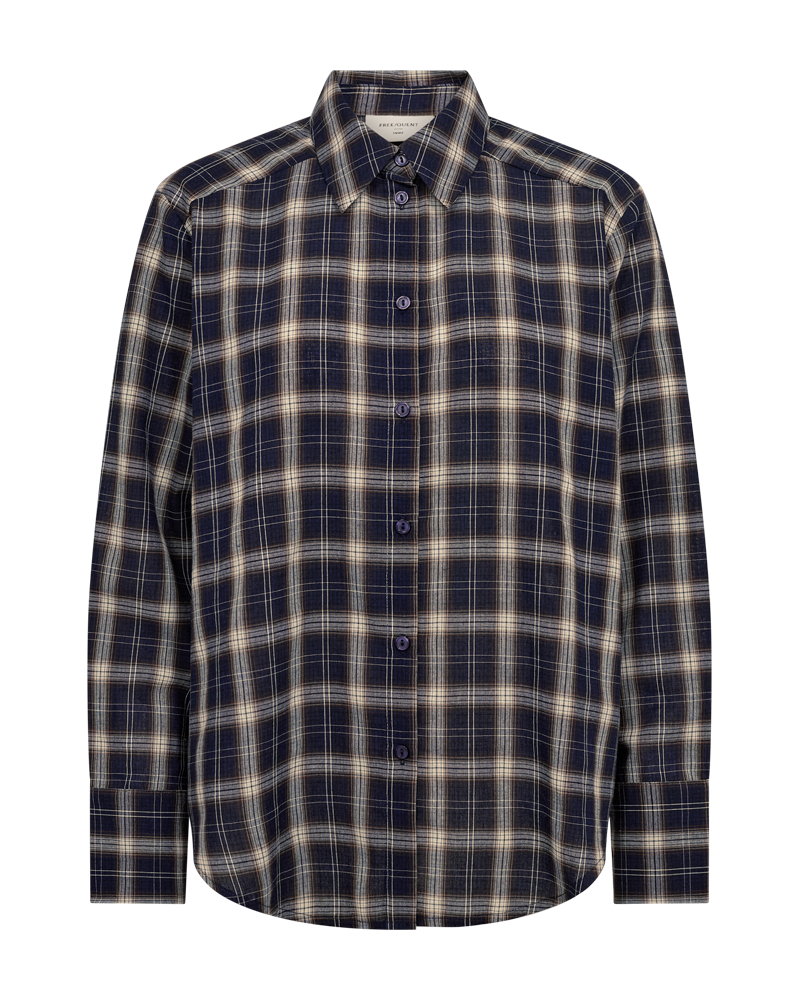 Freequent - FQNERISSA-SHIRT - NAVY BLAZER W. SILVER MINK