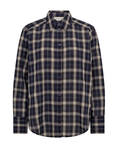 Freequent - FQNERISSA-SHIRT - NAVY BLAZER W. SILVER MINK