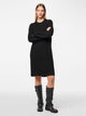 PIECES PCELLEN LS O-NECK KNIT DRESS | Black