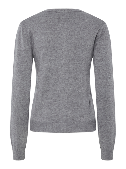 PIECES Medium PCNORA Cardigan | Grey Melange